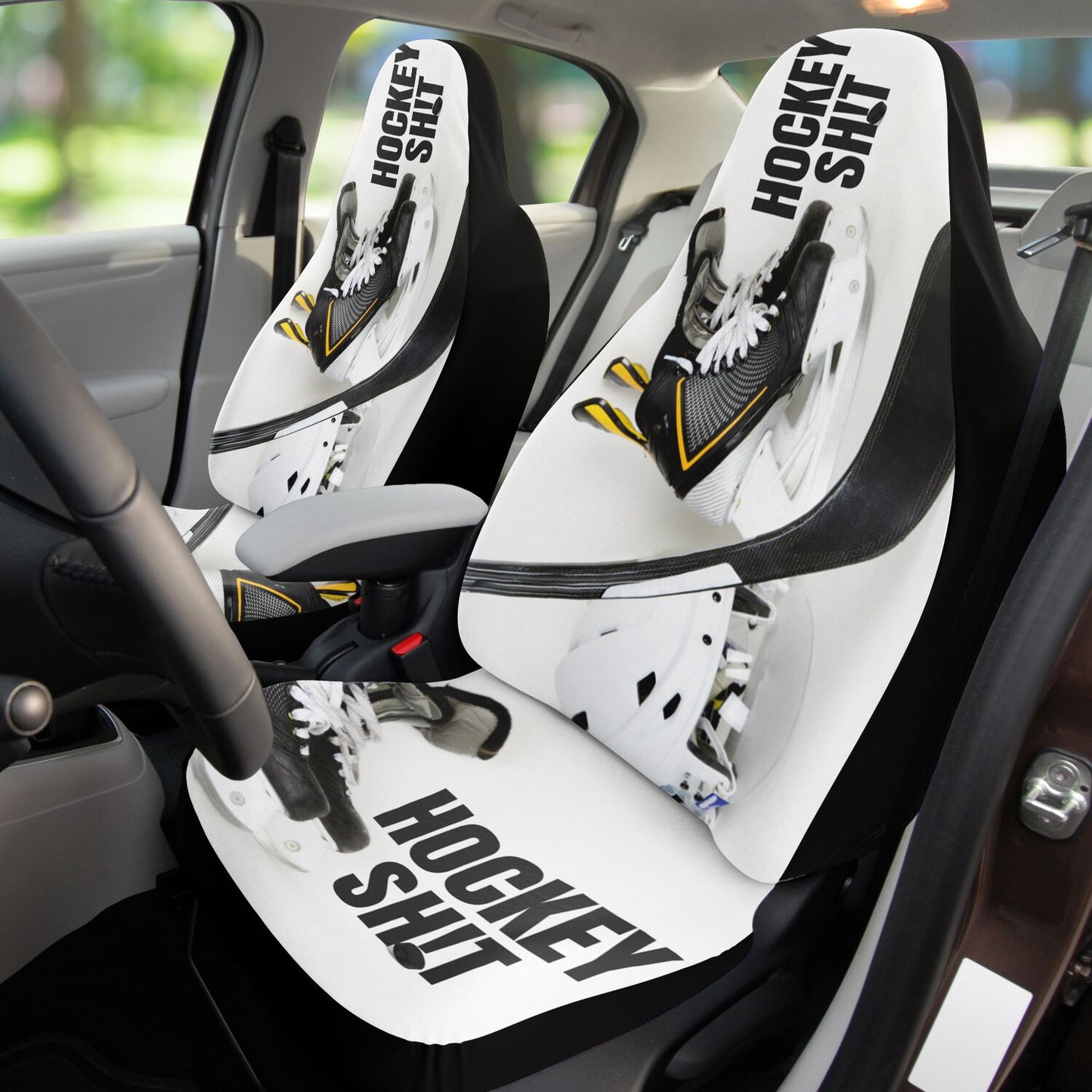 Stick Puck Car Seat Cover - AOP