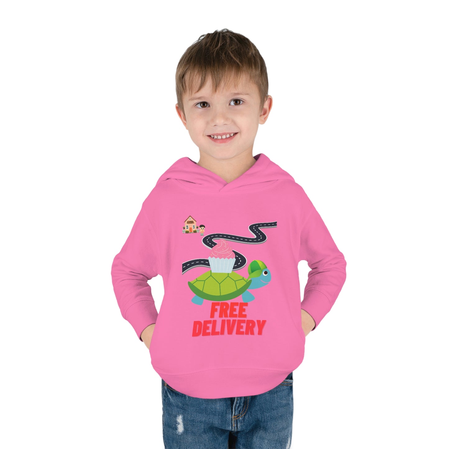 Toddler Turtle Pullover Fleece Hoodie