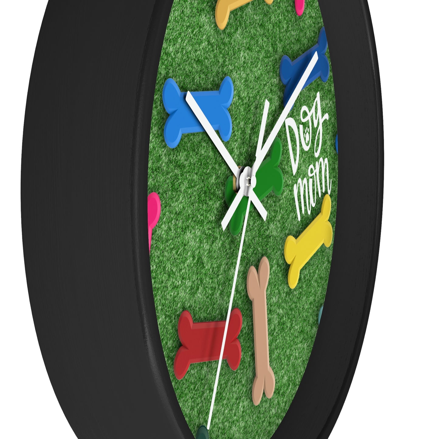 Grassy Dog Wall Clock