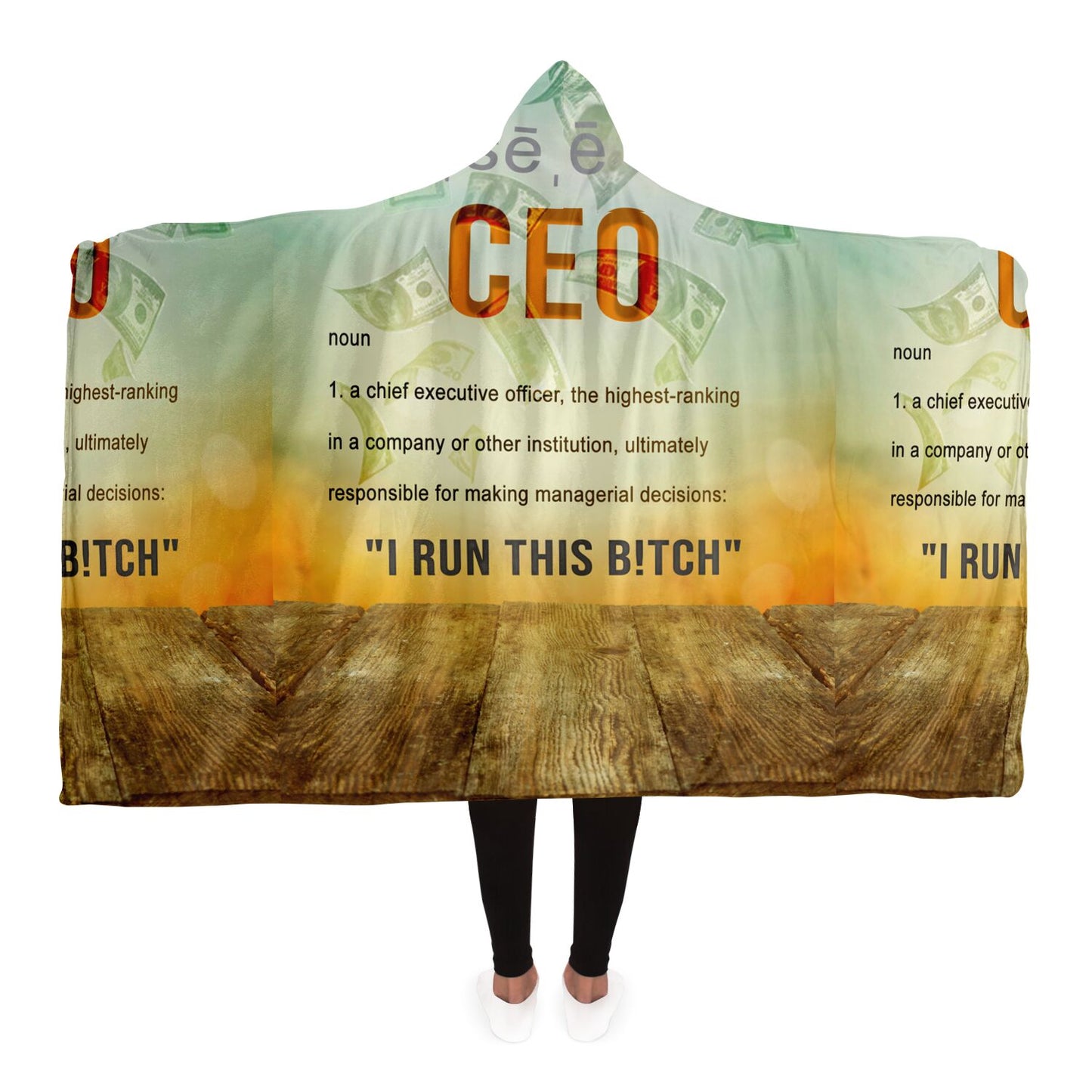 CEO Bill Hooded Blanket - AOP