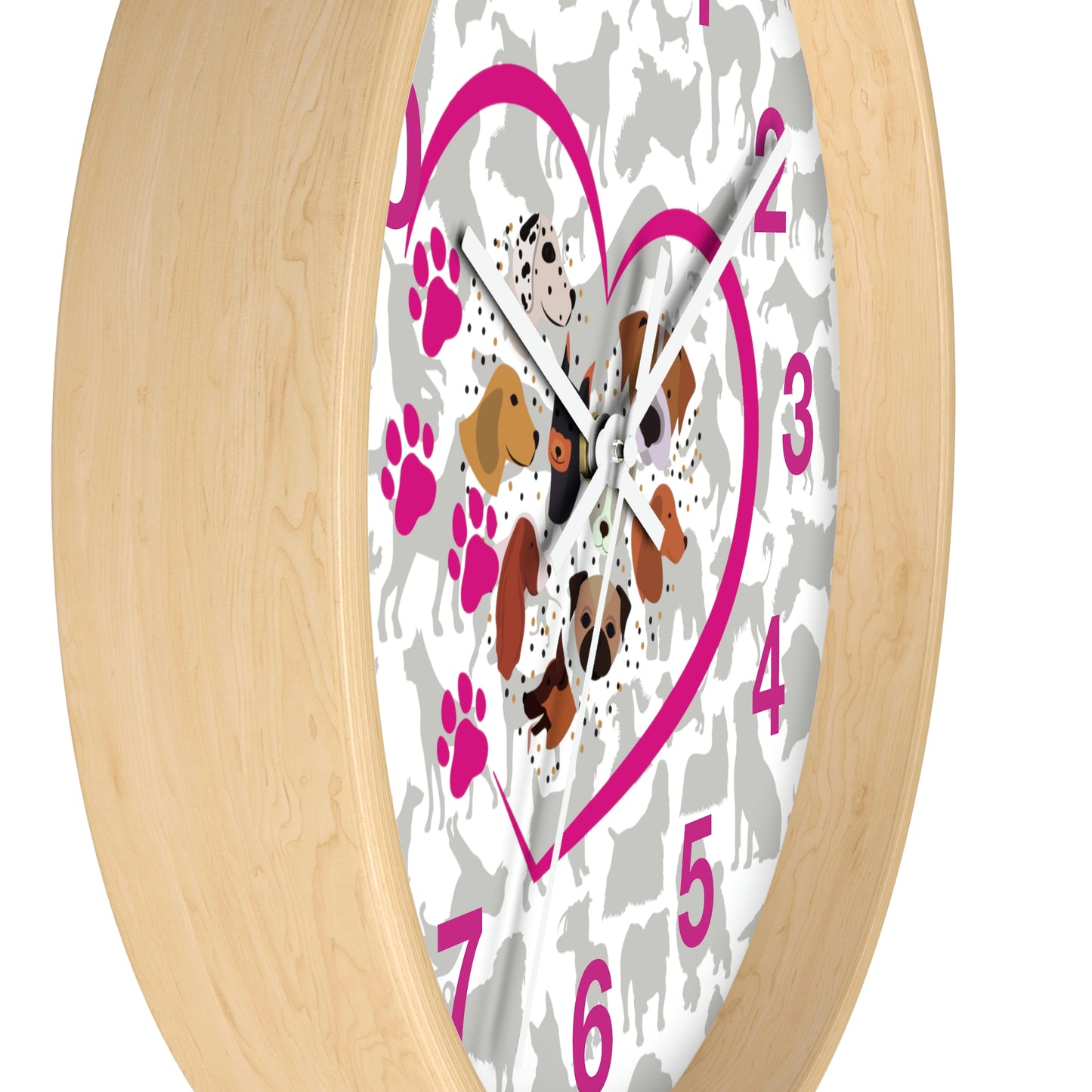 Pup Love Wall Clock