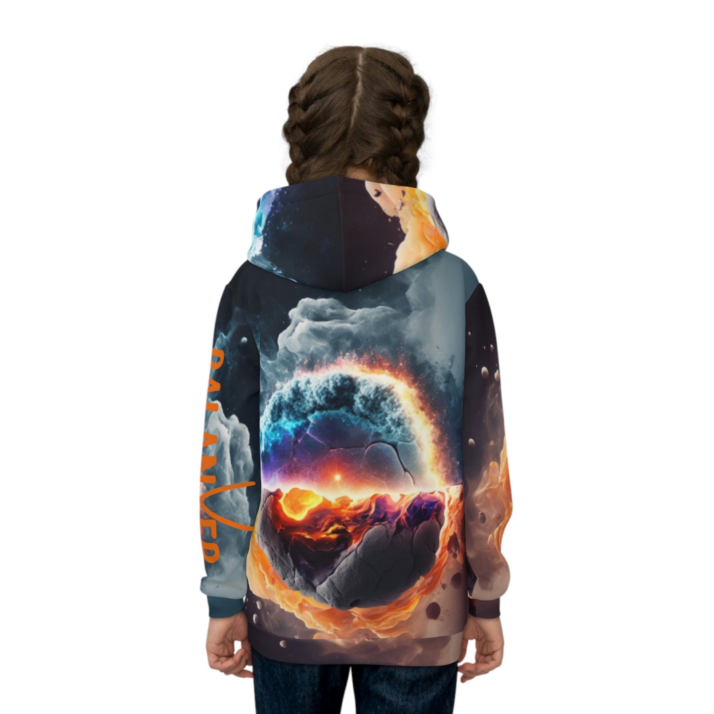 Balanxer Fire Cell Children's Hoodie (AOP)