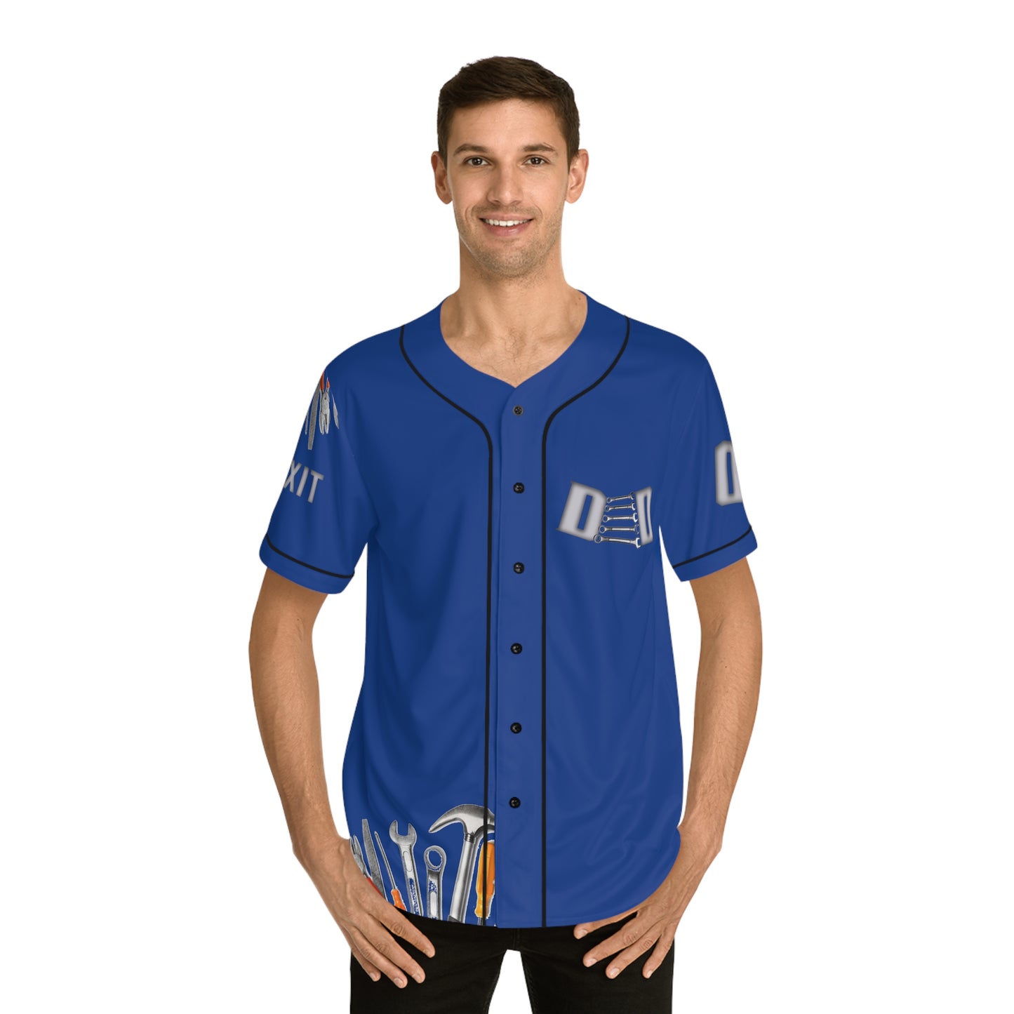 Fixit Men's Baseball Jersey (AOP)