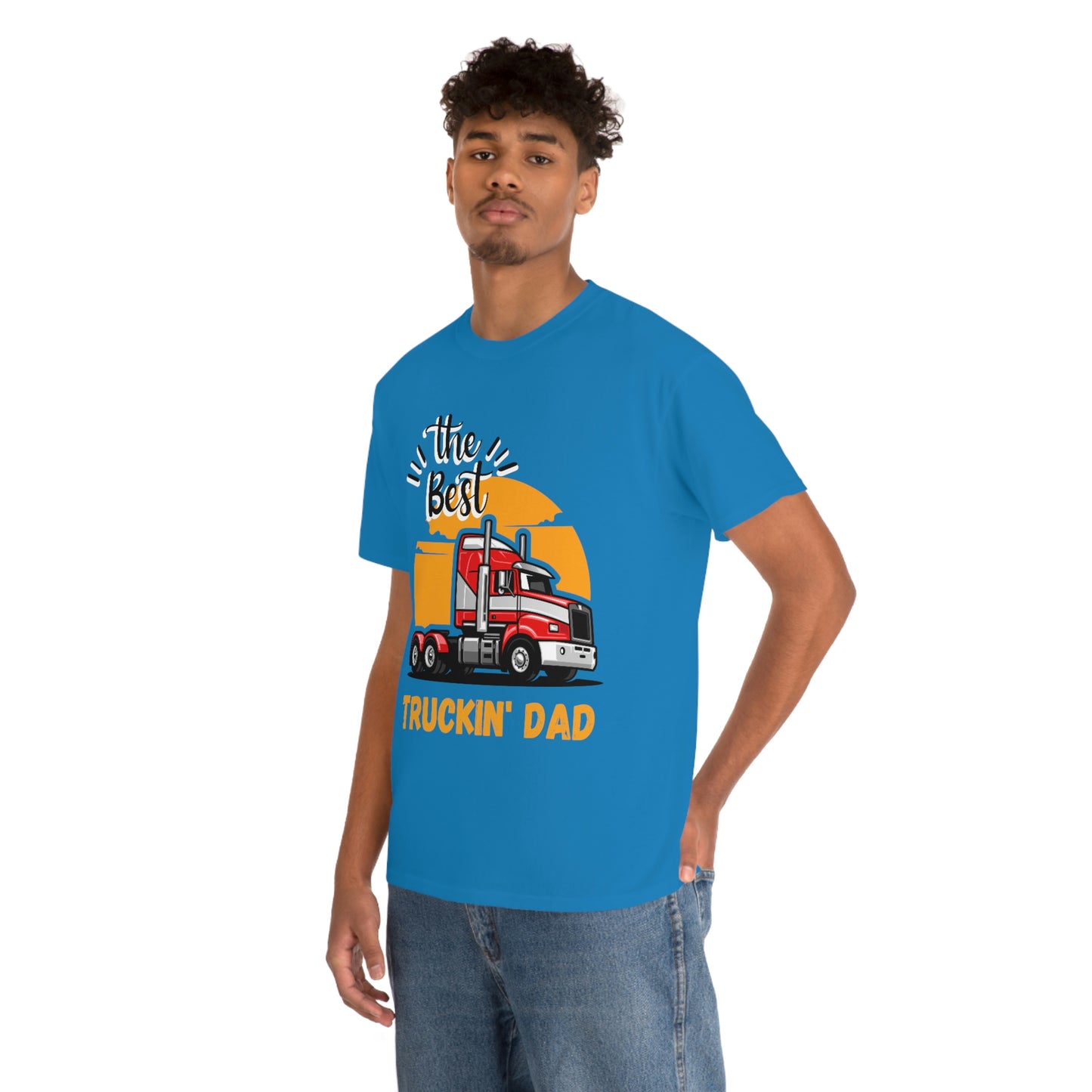 Best Truckin' Dad Cotton Tee