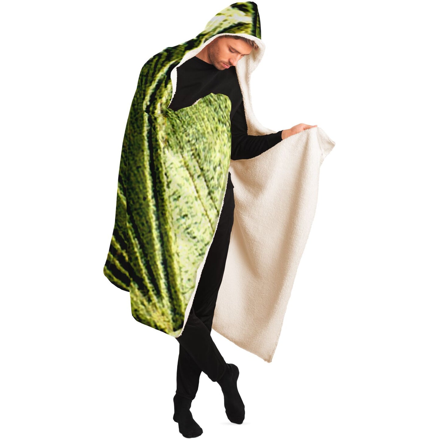 Crop Pyramid Hooded Blanket - AOP