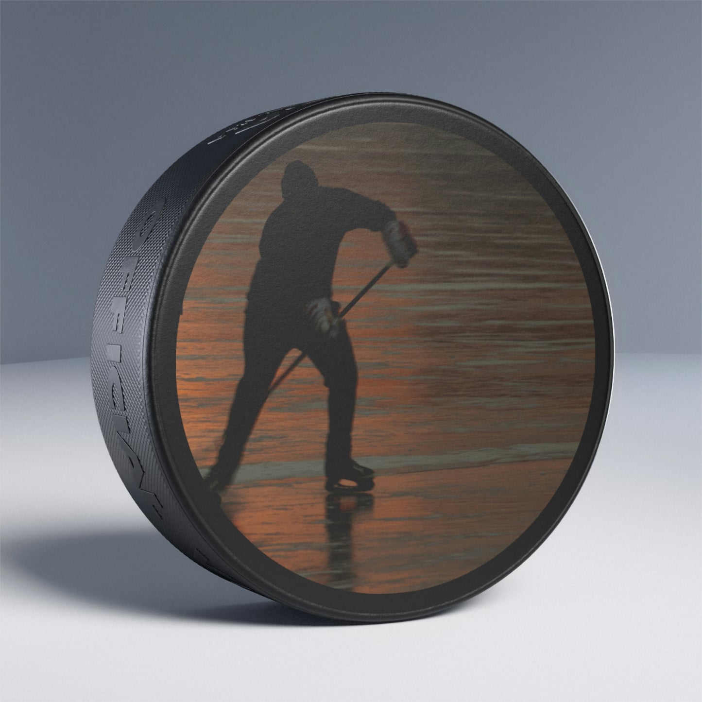 Sunset Puck Hockey Puck