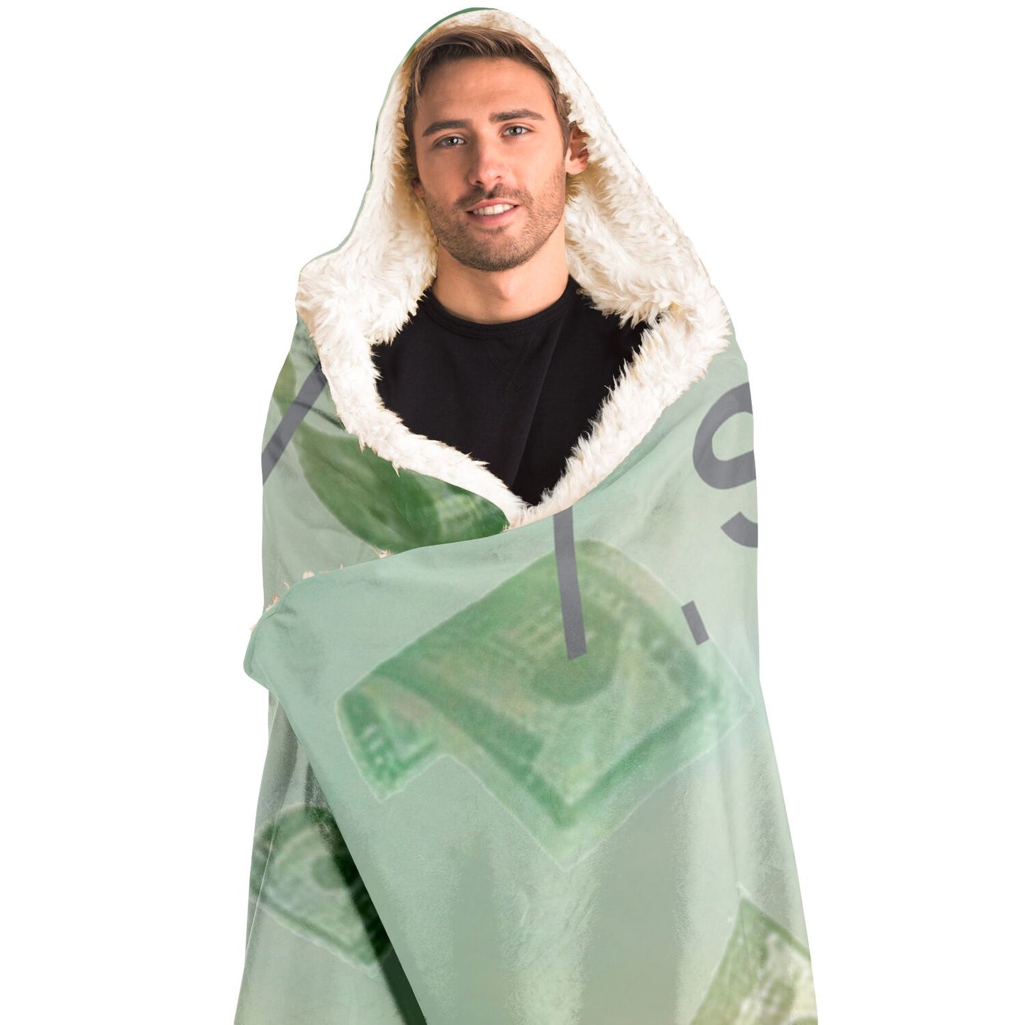 Big CEO Bill Hooded Blanket - AOP