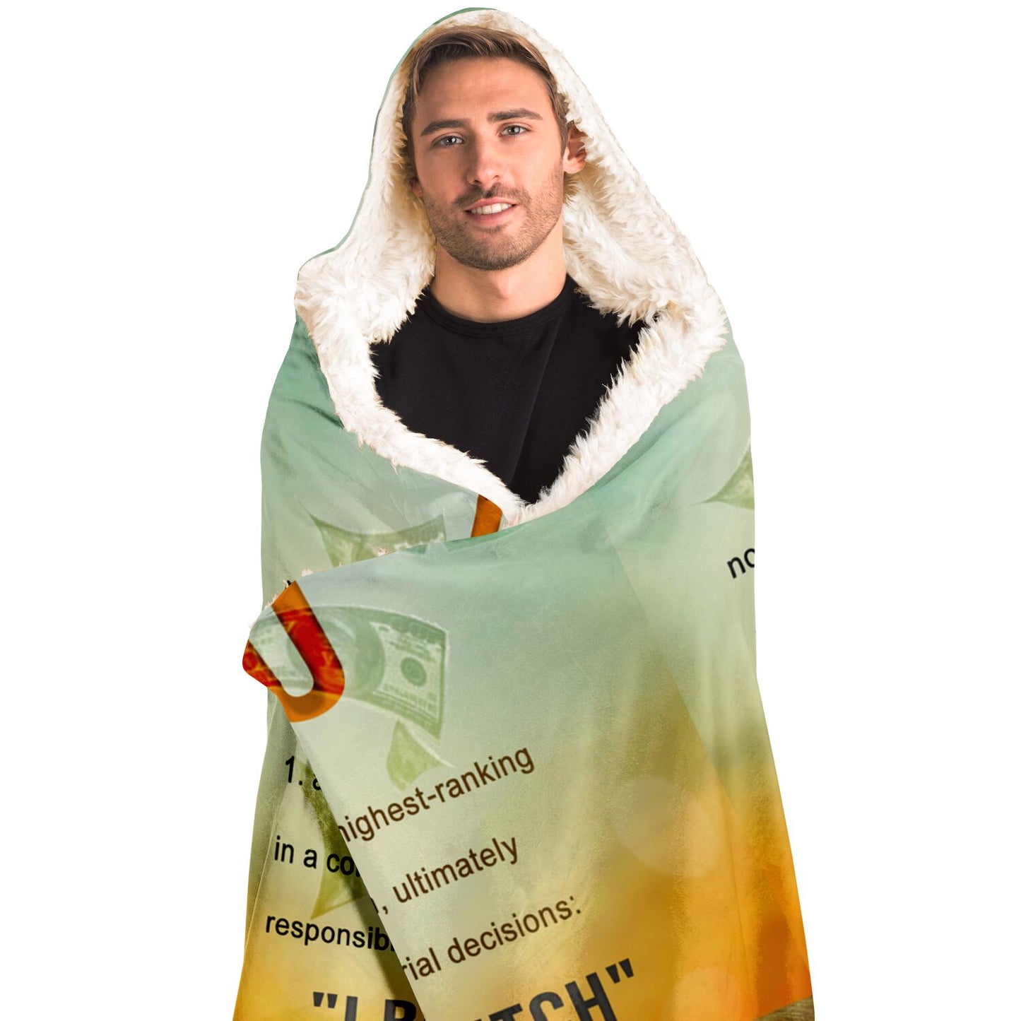 CEO Bill Hooded Blanket - AOP