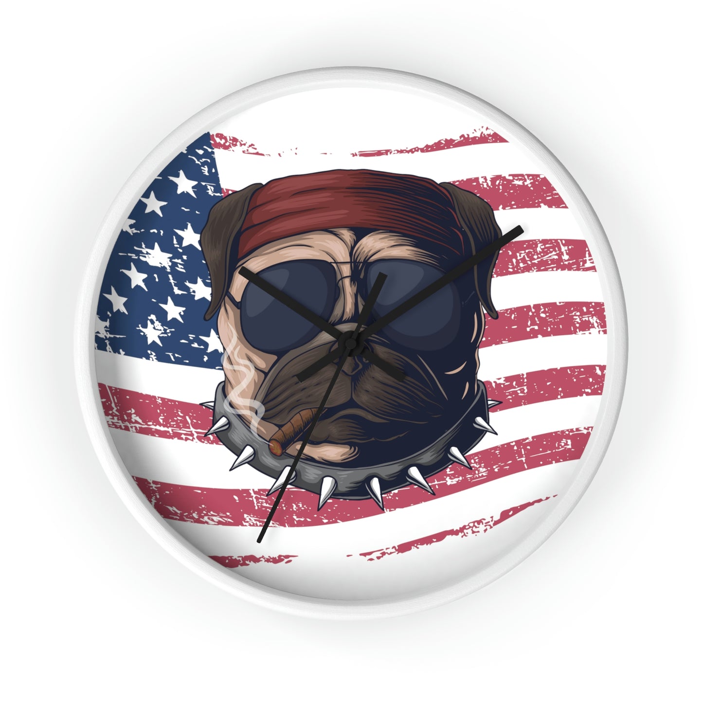 Dog USA Wall Clock