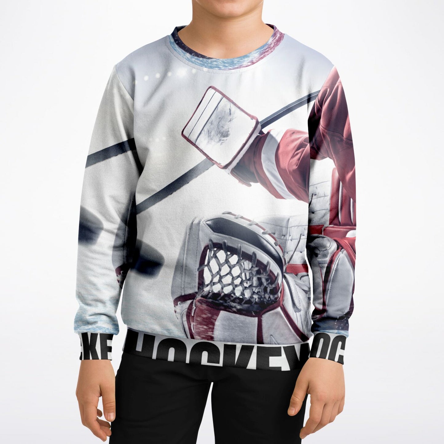 Puck Save Athletic Kids/Youth Sweatshirt – AOP