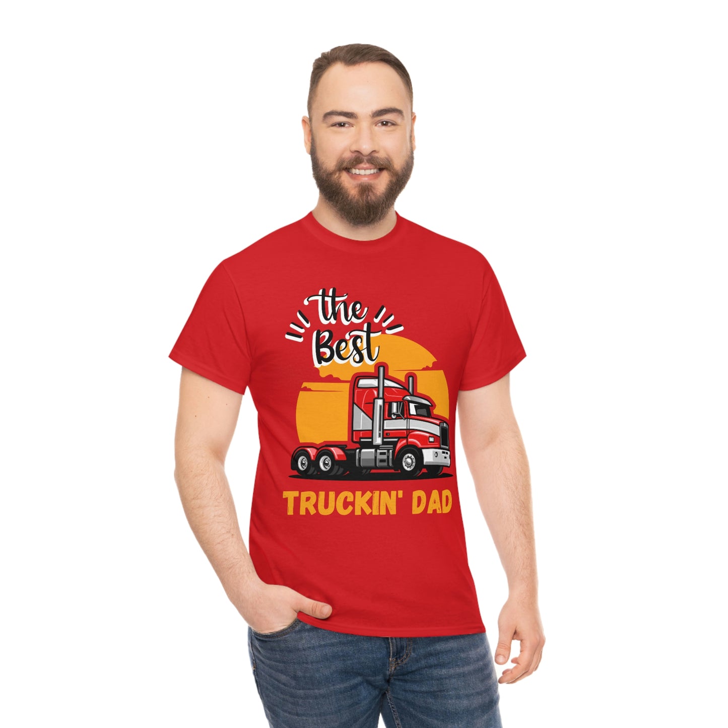 Best Truckin' Dad Cotton Tee