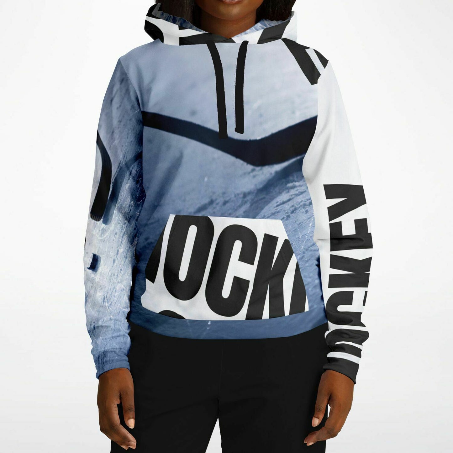 Black Ice Fashion Hoodie - AOP