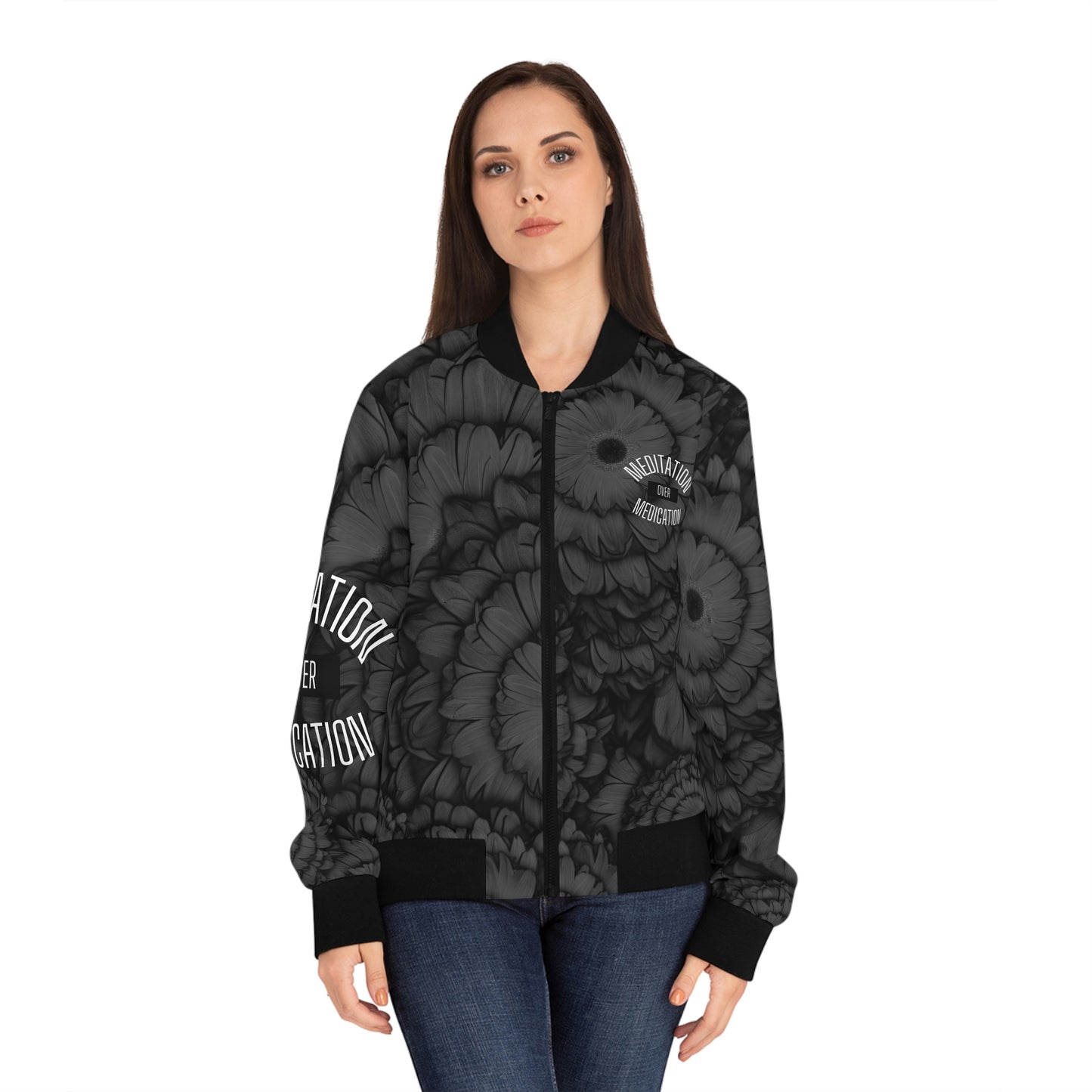 Meditation Women's Bomber Jacket (AOP)