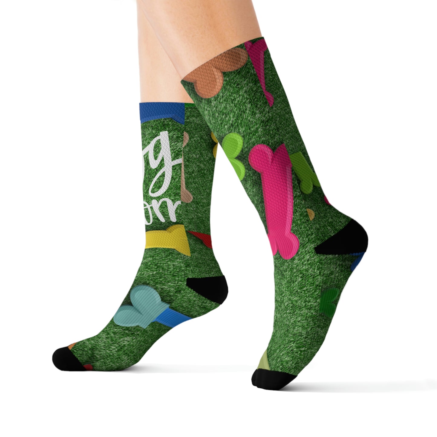 Grassy Bone Sublimation Socks