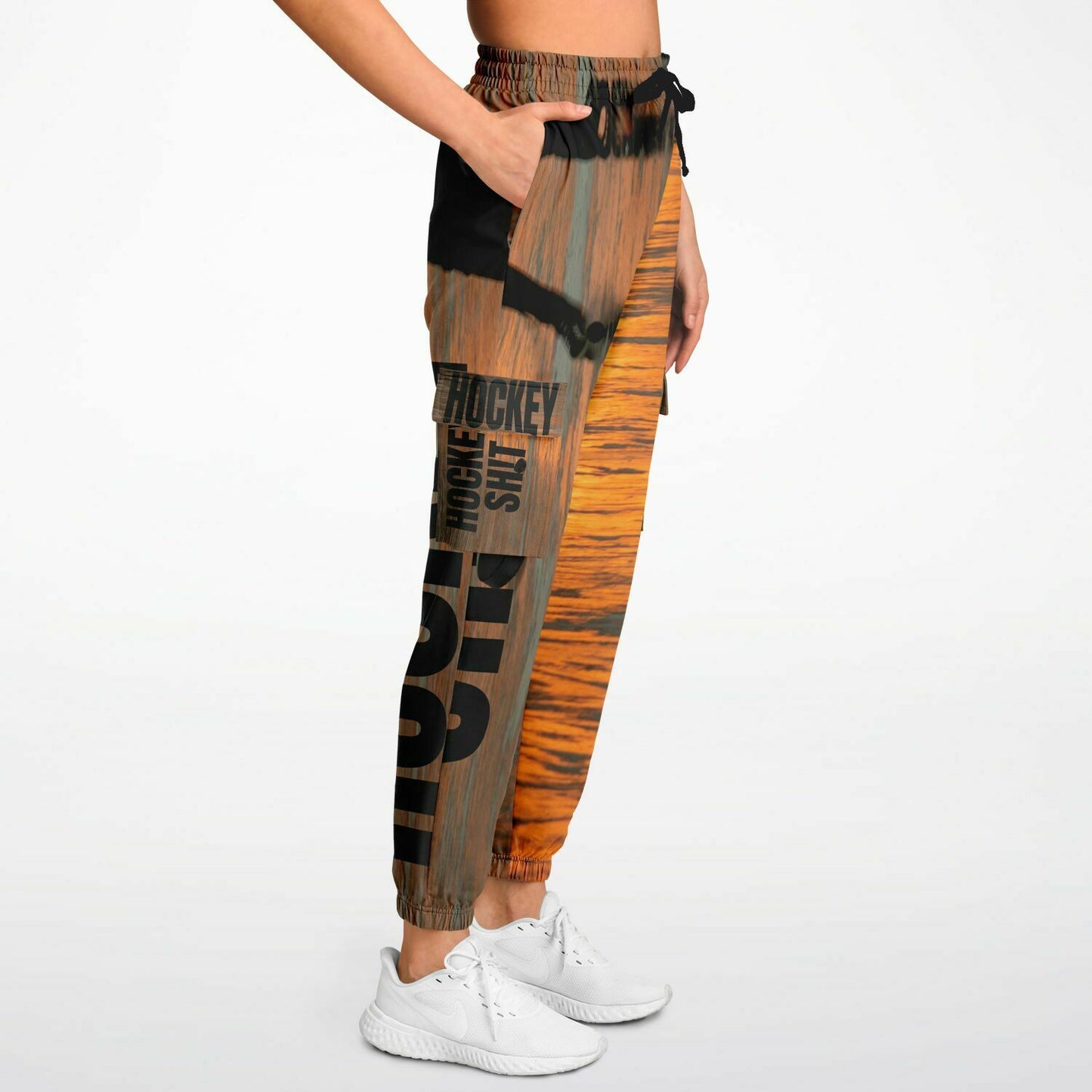 Sunset Puck Athletic Cargo Sweatpants - AOP