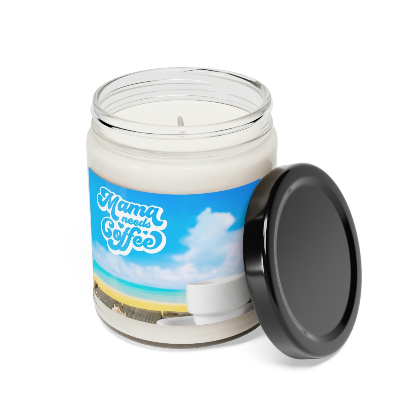 Coffee White Scented Soy Candle, 9oz