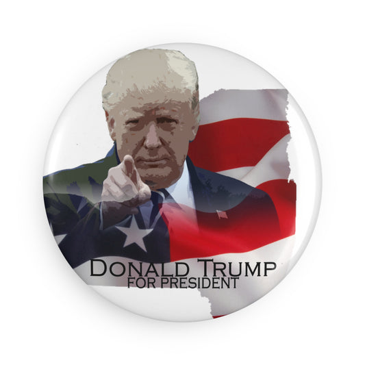 Donald Trump Button Magnet, Round (10 pcs)