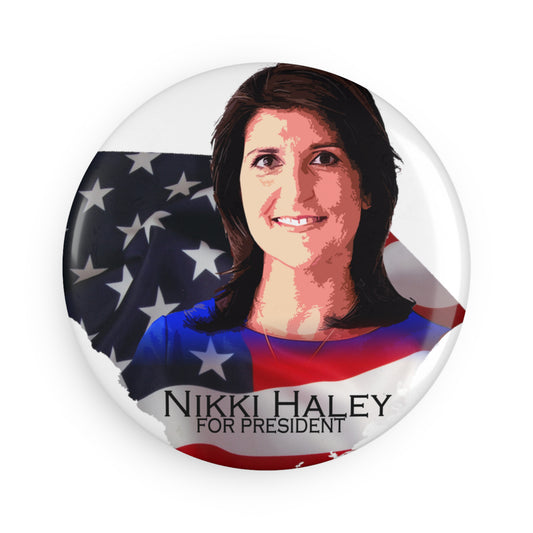 Nikki Haley Button Magnet, Round (10 pcs)