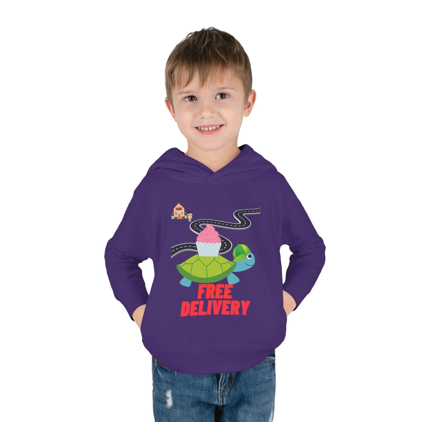 Toddler Turtle Pullover Fleece Hoodie