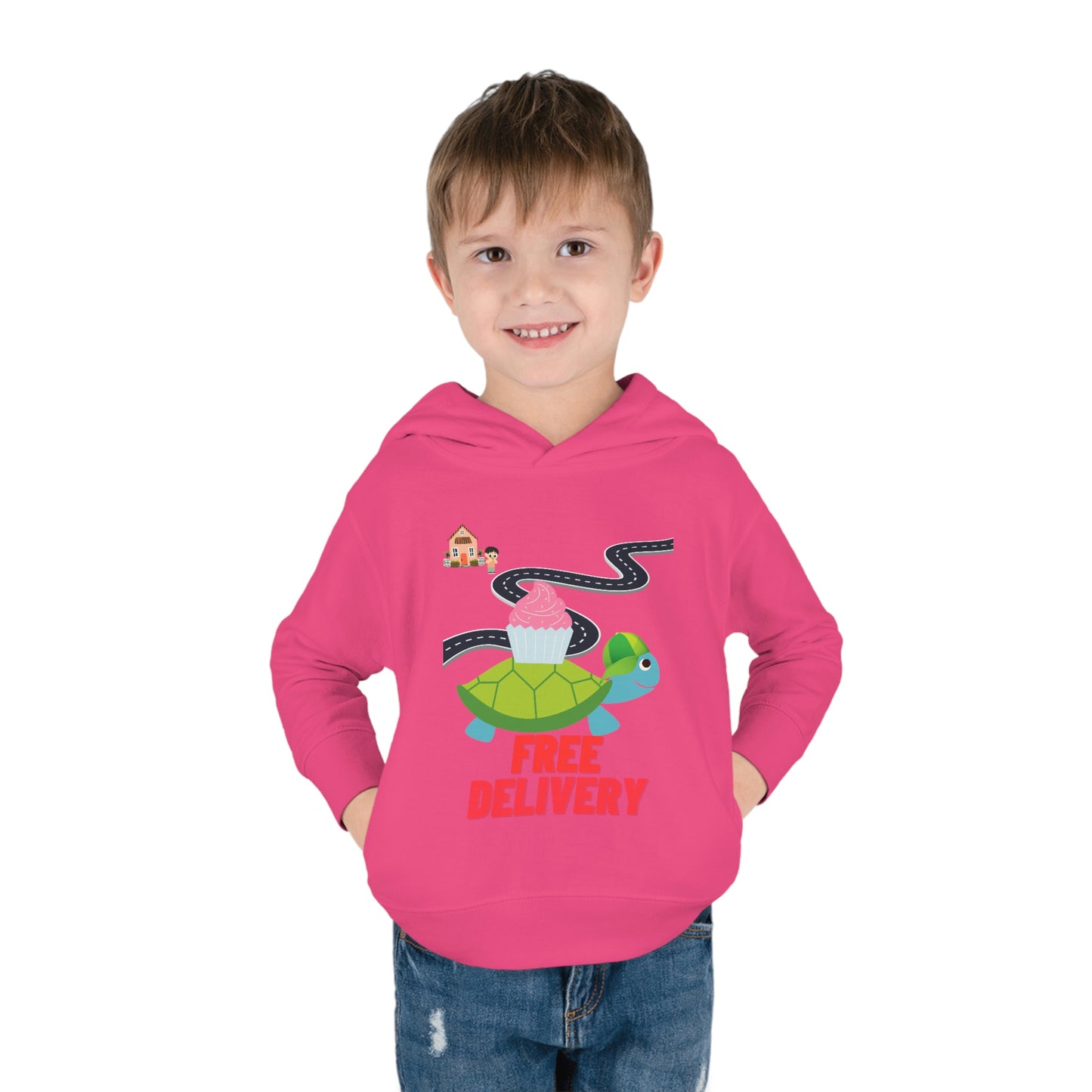 Toddler Turtle Pullover Fleece Hoodie