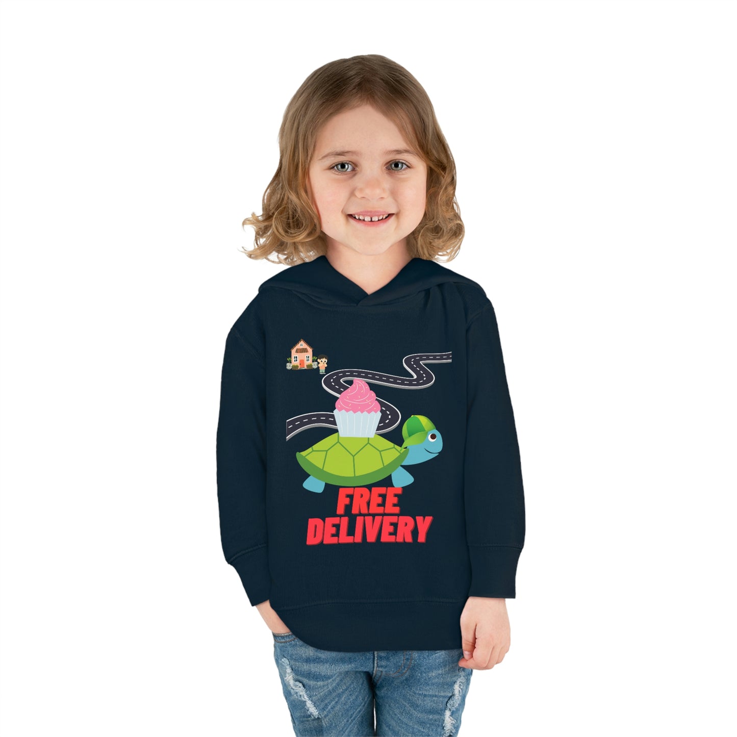 Toddler Turtle Pullover Fleece Hoodie