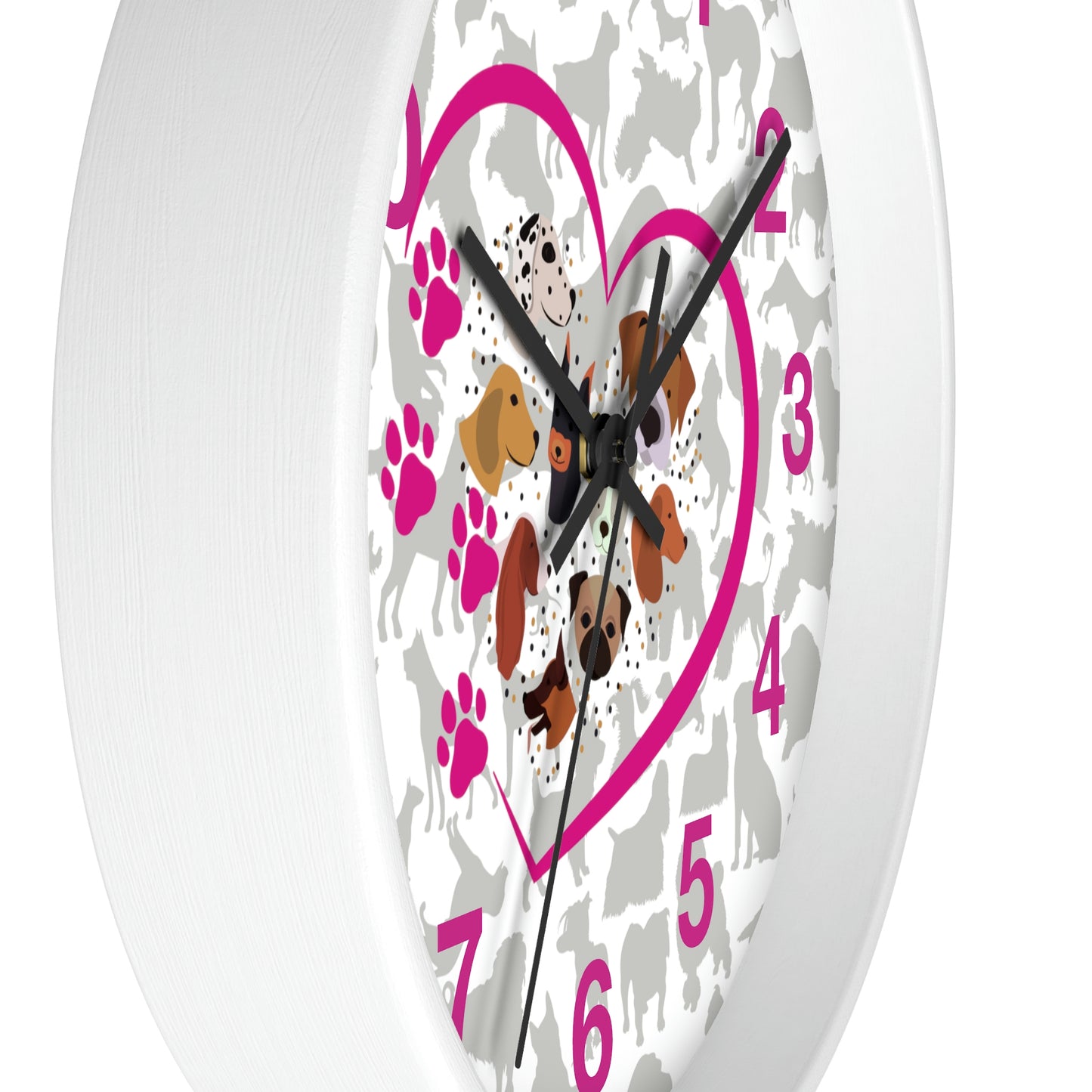 Pup Love Wall Clock