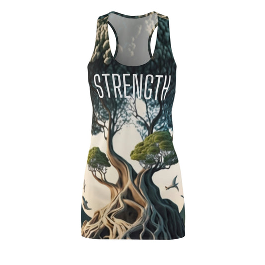 Strength Women's Cut & Sew Racerback Dress (AOP)