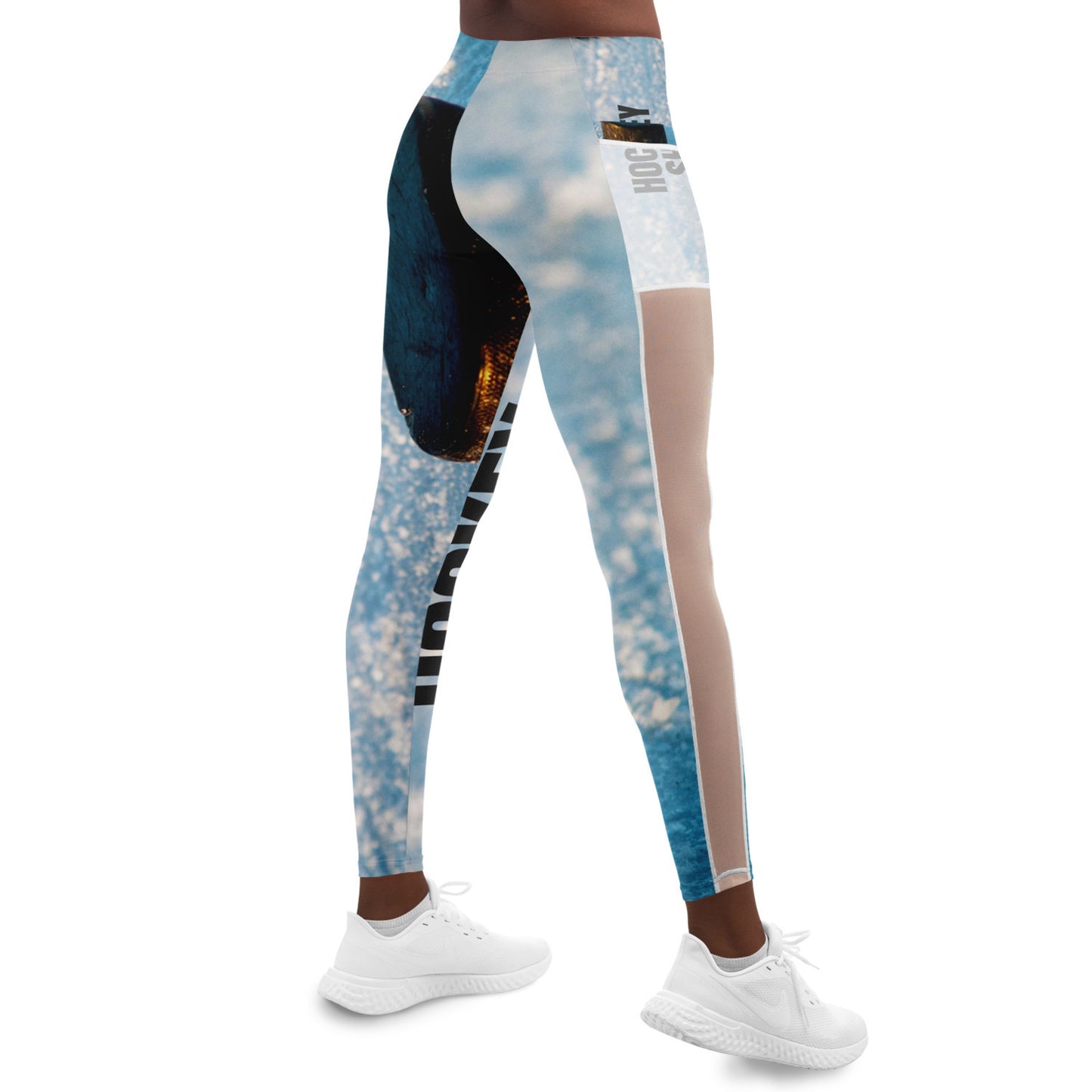 Blue Ice Mesh Pocket Legging - AOP