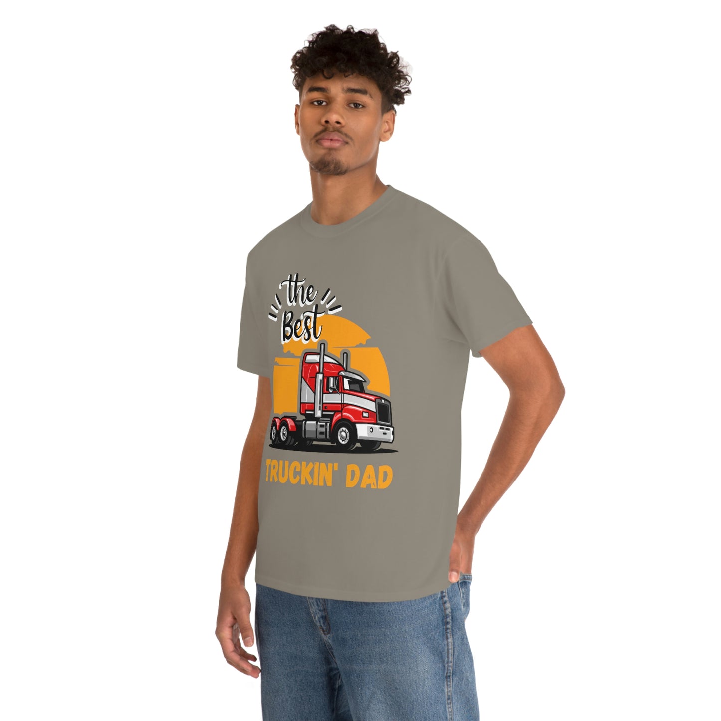 Best Truckin' Dad Cotton Tee