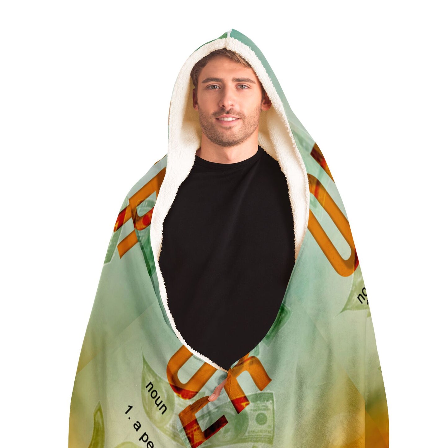 Owner Bill Hooded Blanket - AOP